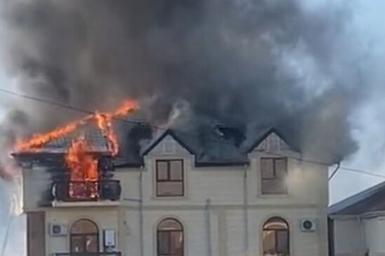 Bakıda milyonluq villa belə yandı - ANBAAN VİDEO