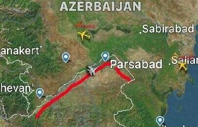 İran qırıcısı sərhədimizdə bu cür uçub