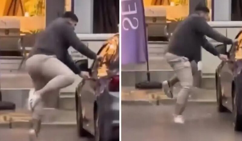 İslanmamaq üçün əlindən gələni etdi, sonu pis bitdi - VİDEO