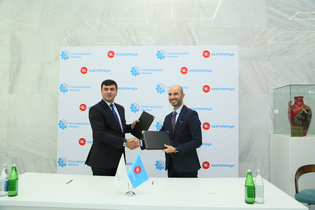 "İnnovasiyalar Mərkəzi" ilə "Azərlotereya" ASC arasında memorandum imzalanıb