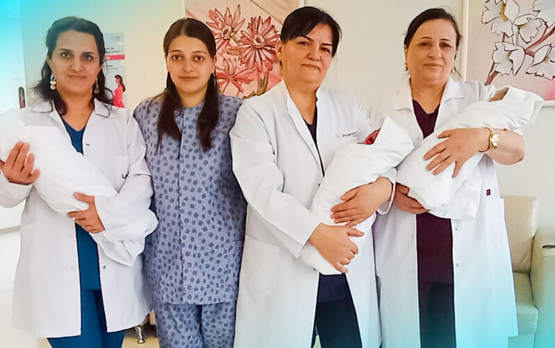 Masallıda 2 uşaqlı ananın üçəmi də doğuldu - Foto