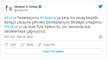 Ukrayna Türkiyədən dəstək istədi - FOTO