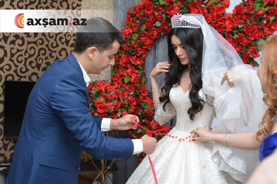 Xalq artistinin oğlu və gəlini - FOTOLAR