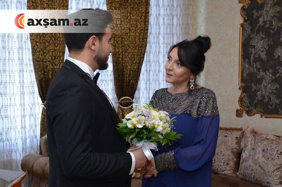 Xalq artistinin oğlu və gəlini - FOTOLAR
