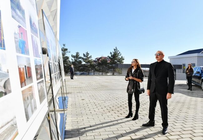 İlham Əliyev ailəsiylə Olimpiya İdman Kompleksində - FOTOLAR
