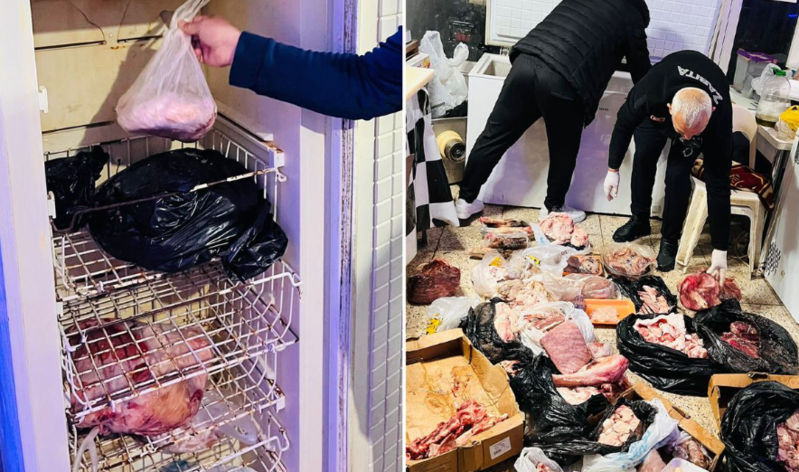 Qəssabda ürəkbulandıran görüntülər! Hamısını insanlara satacaqdılar