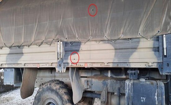 Kəlbəcərdə təminat daşıyan texnikamız atəşə tutuldu