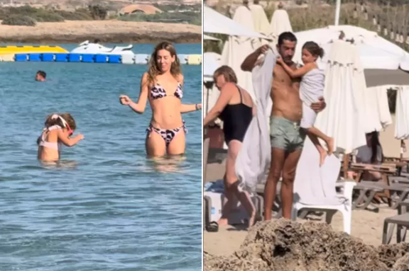 Kenan İmirzalioğlu və Sinem Kobal ailəvi istirahətdə