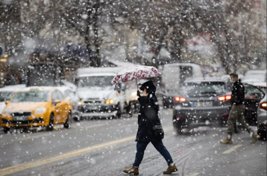 Nyu-Yorka güclü qar yağdı