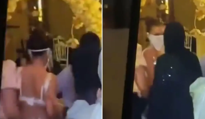 Xına gecəsinə rəqqasə gəldi, gəlinin anası görün nə hala düşdü - VİDEO