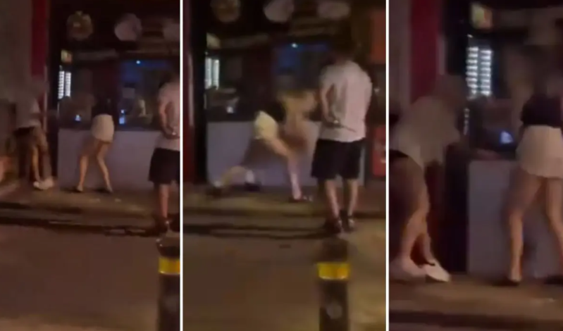 İstanbulda iki qadın küçənin ortasında dava etdi – Səbəb kişi mübahisəsi - VIDEO