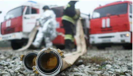 Qəbələdə 3 mağaza yanıb