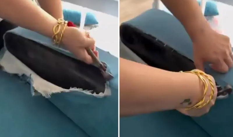 Mağazadan mebel alan cütlük aldadıldı: "Yeni" deyə aldıqları divan köhnə çıxdı - VİDEO