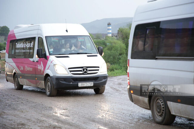 Bu gün daha 22 ailə Laçın rayonuna köçürülüb - FOTO