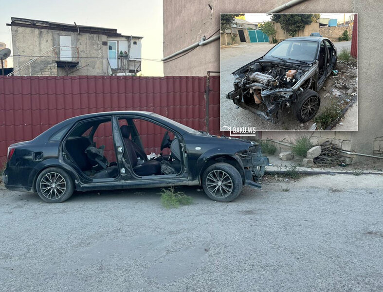 Qəzaya düşən maşının ehtiyyat hissələri oğurlanıb? - İddia - DİN-dən açıqlama - FOTO