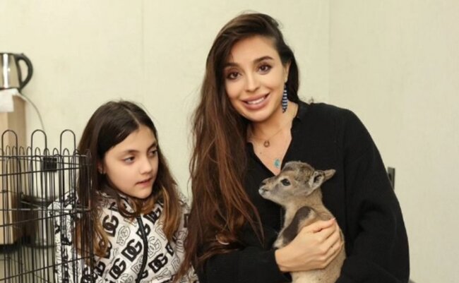 Leyla Əliyeva Bakı Zooloji Parkında - FOTOLAR