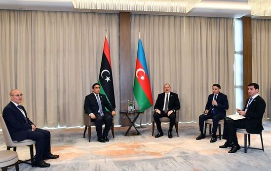 İlham Əliyev Liviya Dövləti Prezident Şurasının sədri ilə görüşüb - FOTO