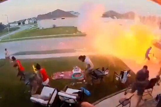 Bayram şənliyi "atəşfəşanlıq"la bitdi: Xəsarət alanlar var - VİDEO