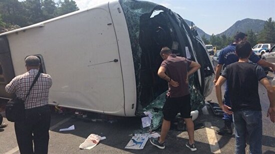 Türkiyədə avtobus qəza edib