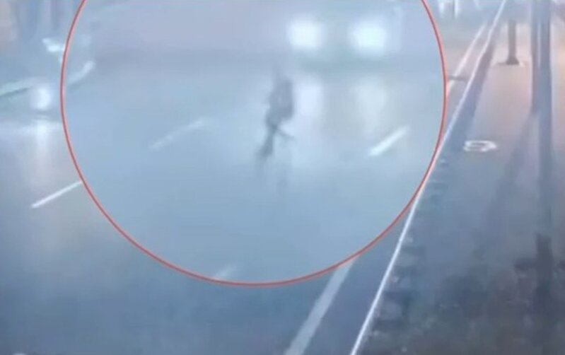 Bakıda qadının öldüyü hadisənin anbaan görüntüləri - Video