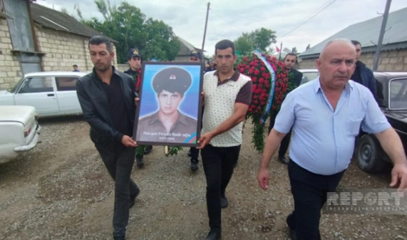 Göyçayda Birinci Qarabağ müharibəsinin şəhidi Firuddin Hacıyev dəfn edildi