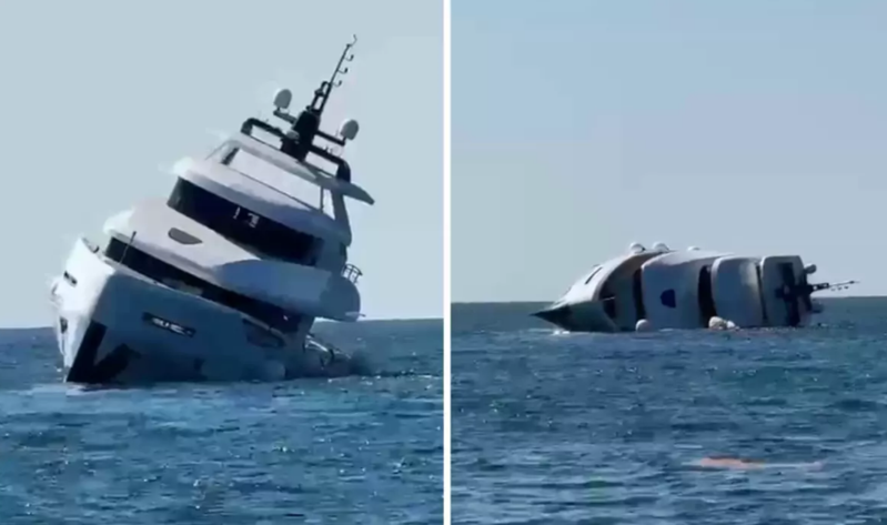 Milyonluq yaxta ilk sınağında məhv oldu - VİDEO