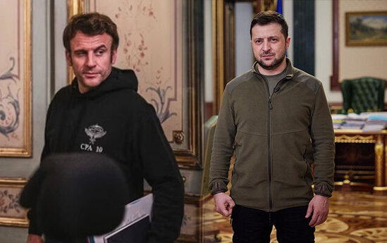 Makron Zelenskidən ilhamlanıb imicini dəyişdi - FOTOLAR