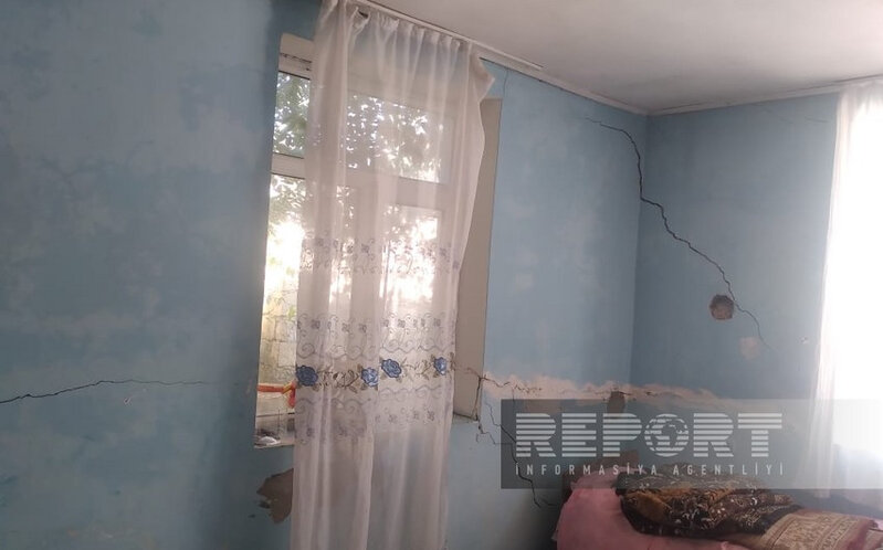 Bir neçə gün əvvəl Masallıda baş vermiş zəlzələ nəticəsində bəzi evlərdə çatlar əmələ gəlib