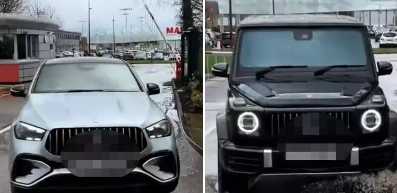 Bu dəfə dəbdəbəli avtomobilləri ilə gündəmə gəldilər - VİDEO