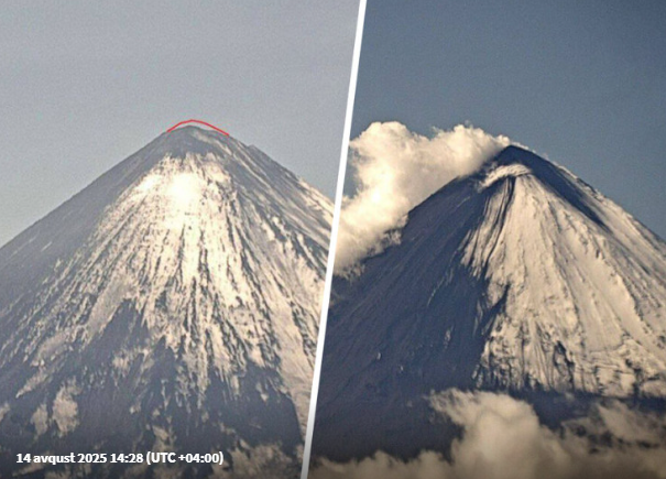 Materikin ən böyük vulkanı püskürəndən sonra daha da böyüdü