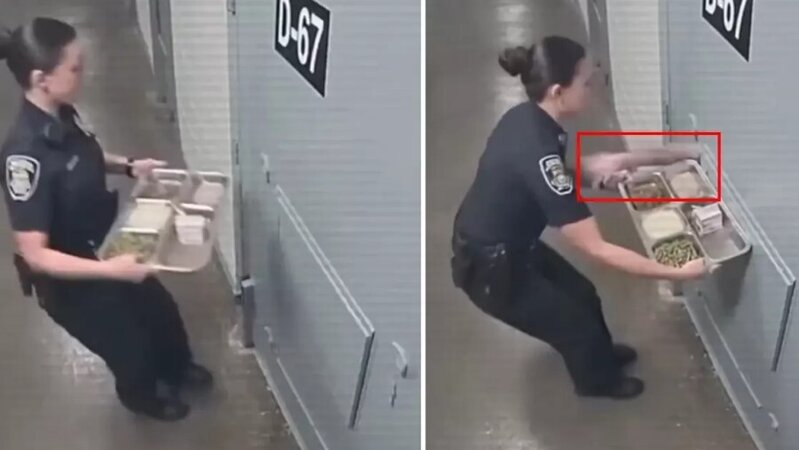 Həbsxanada qorxulu anlar: Məhbus qadın nəzarətçiyə hücum etməyə cəhd etdi