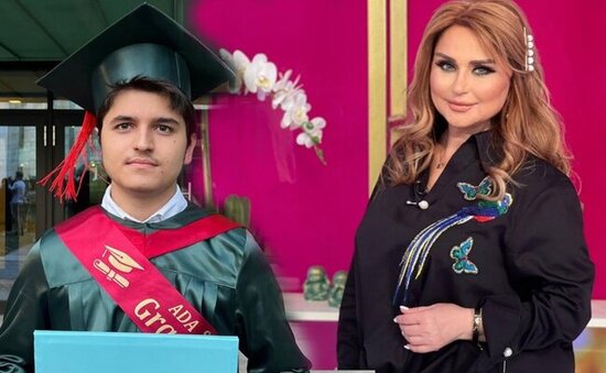 Mələkxanım Əyyubovanın da oğlu məzun oldu - Foto