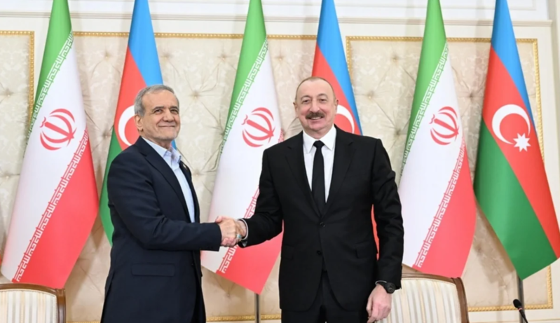 İlham Əliyev Məsud Pezeşkiana təşəkkür etdi - FOTO