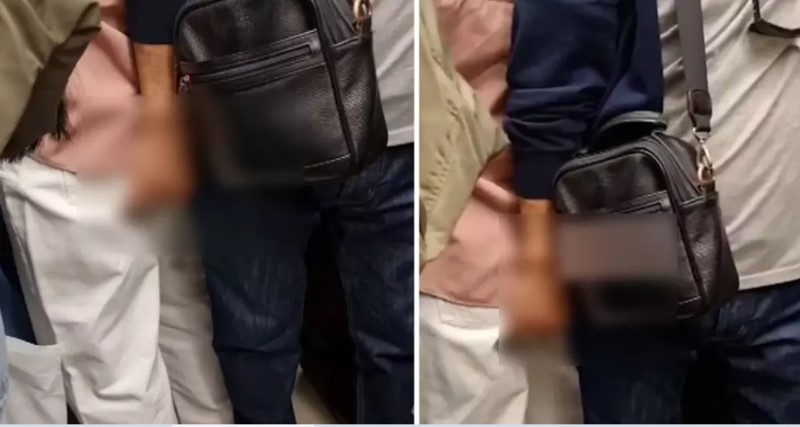 Bir kişi metrodakı sıxlıqdan istifadə edib, qadına qarşı əxlaqsız hərəkətlər etdi - VİDEO