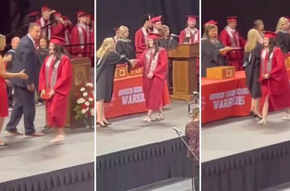 Məzuniyyət mərasimi gözlənilməz hadisə ilə yadda qaldı – tələbənin etirazı bütün diqqətləri üzərinə çəkdi - VİDEO