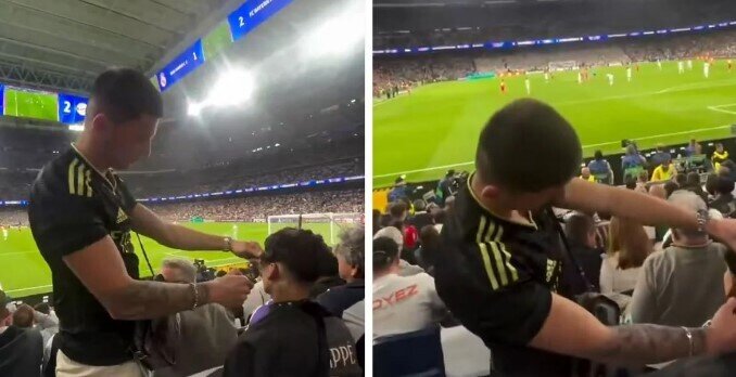 Bunu da gördük: matç zamanı tribunada qeyri-adi anlar yaşandı - VİDEO