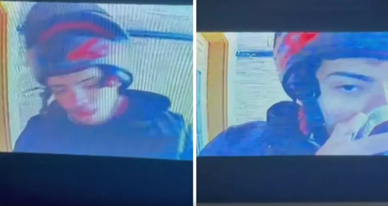 Müştəriyə təslim edəcəyi şirniyyatı qapının önündə açıb yaladı- VİDEO