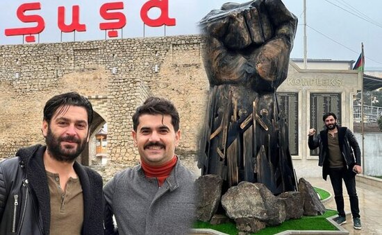 Türkiyəli aktyor bu dəfə Hadruta getdi - FOTOLAR