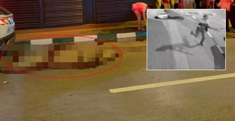 Küçənin ortasında düşmənini güllələdi - VİDEO