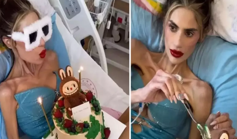 23 kiloya düşən sosial media fenomenin ürəyi dayandı