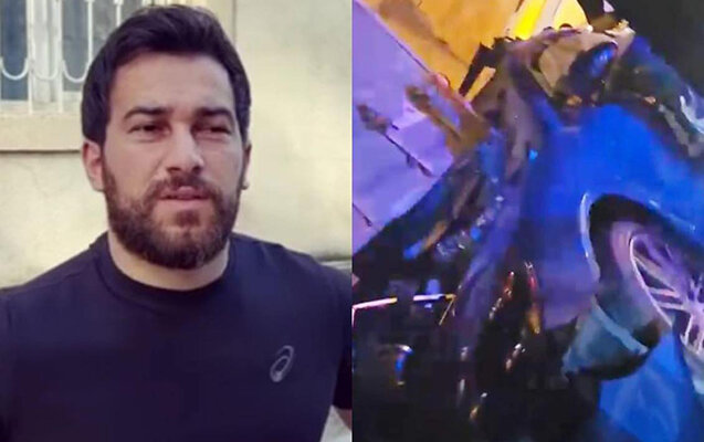 "Nikosayağı" qəzaya düşdü, qolu amputasiya edildi - Fotolar