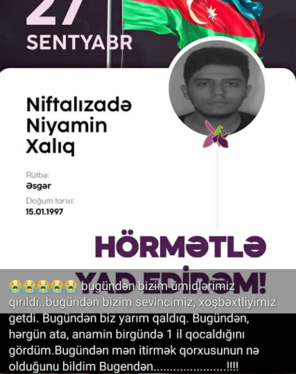 "Bu gündən ata, anamın bir gündə qocaldığını gördüm" - Şəhid bacısı hər kəsi KÖVRƏLTDİ - FOTO
