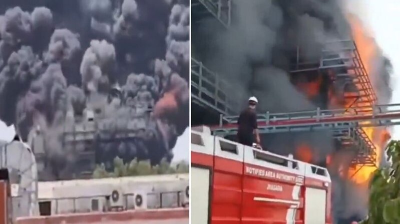 Hindistanda kimya zavodunda yanğın: çox sayda yaralı var