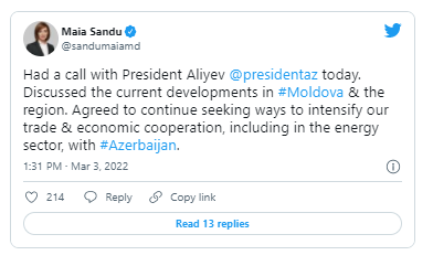 İlham Əliyevlə moldovalı həmkarı arasında telefon danışığı baş tutub - FOTO