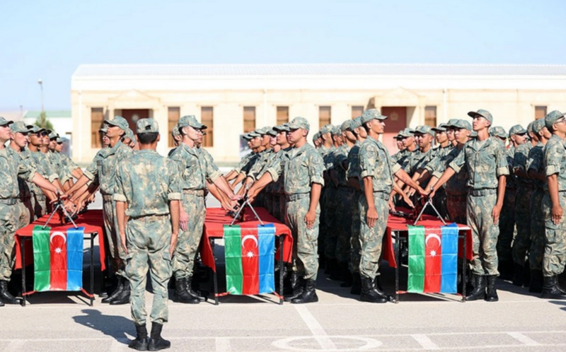 Azərbaycan Ordusunda andiçmə mərasimləri keçirilib