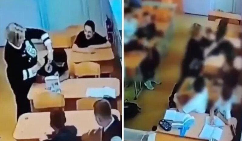 Rusiyada müəllimin şagirdini stul ilə vurması qalmaqal yaratdı – "Zarafat edirdim" müdafiəsi etiraz doğurdu - VİDEO