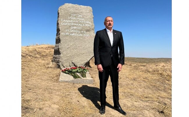 Prezidentlə xanımı Füzulidə - FOTOLAR