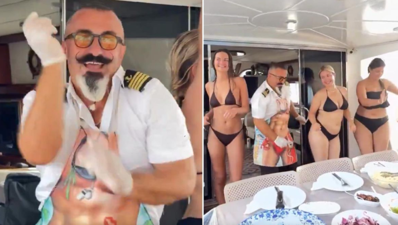 Gəmi kapitanı pul üçün turistlərlə görün nə etdi - VİDEO