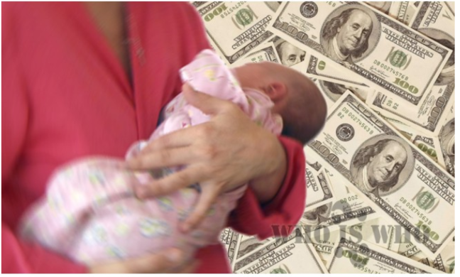 Həkim yeni doğulmuş körpəni pulla əldə edib