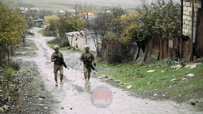 Semyon Peqov sülhməramlıların nəzarət etdiyi ərazilərə gəldi - FOTOLAR